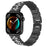 For Huawei Watch Fit 3 Metal Band Smart Watch Wrist Strap with Rhinestone - Black - 2