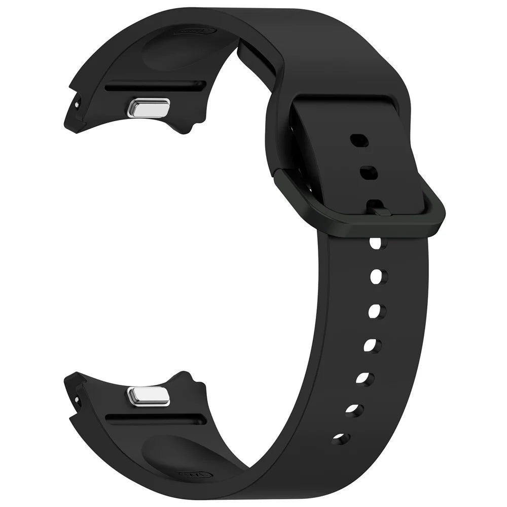 Watch Band for Samsung Galaxy Watch7 / Watch FE / Watch6 / Watch 5 / Watch4 Silicone Wrist Strap - Black - 2