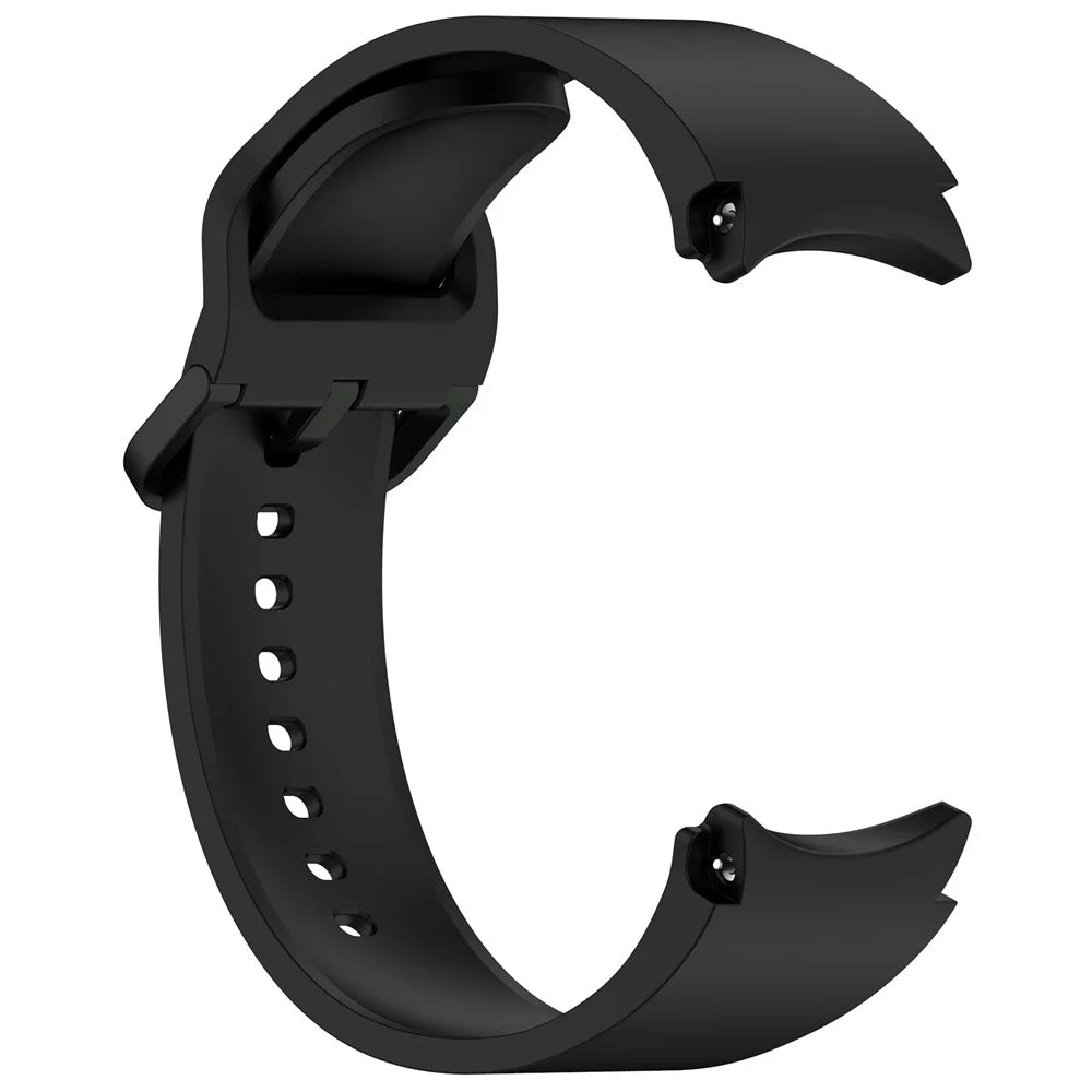 Watch Band for Samsung Galaxy Watch7 / Watch FE / Watch6 / Watch 5 / Watch4 Silicone Wrist Strap - Black - 3