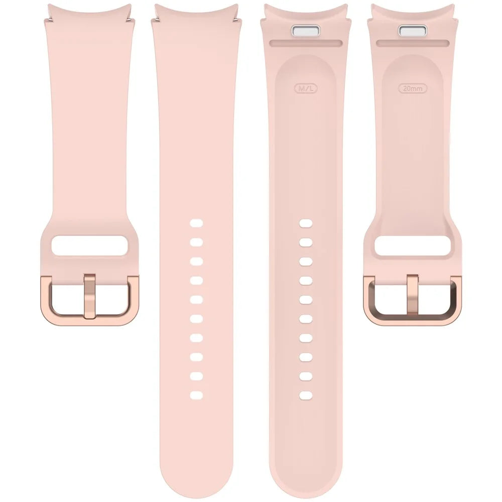 Watch Band for Samsung Galaxy Watch7 / Watch FE / Watch6 / Watch 5 / Watch4 Silicone Wrist Strap - Black - 5