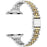 For Apple Watch Series 11 10 42mm / 9 8 7 41mm / SE3 SE2 SE 6 5 4 40mm / 3 2 1 38mm Watch Strap Stainless Steel Band - Silver+Gold - 1