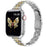 For Apple Watch Series 11 10 42mm / 9 8 7 41mm / SE3 SE2 SE 6 5 4 40mm / 3 2 1 38mm Watch Strap Stainless Steel Band - Silver+Gold - 2