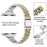 For Apple Watch Series 11 10 42mm / 9 8 7 41mm / SE3 SE2 SE 6 5 4 40mm / 3 2 1 38mm Watch Strap Stainless Steel Band - Silver+Gold - 3