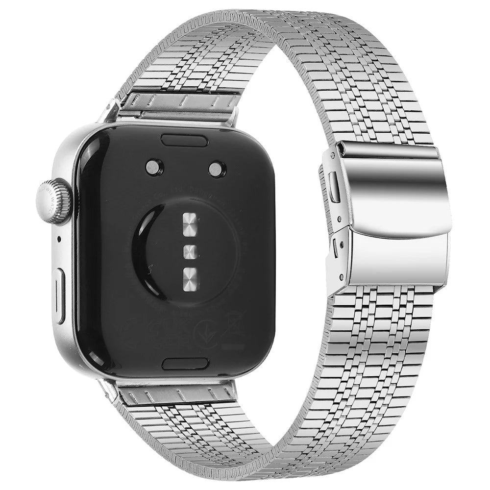 For Huawei Watch Fit 3 Replacement Band 316L Stainless Steel Metal Strap, Silver - 1