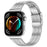 For Huawei Watch Fit 3 Replacement Band 316L Stainless Steel Metal Strap, Silver - 2