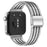 For Huawei Watch Fit 3 Band 316L Stainless Steel Replacement Strap - Silver / Black - 1