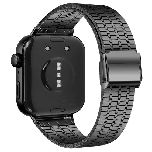 For Huawei Watch Fit 3 Band 316L Stainless Steel Replacement Strap, Black - 1