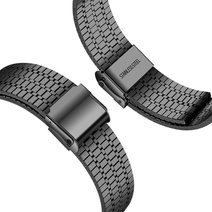 For Huawei Watch Fit 3 Band 316L Stainless Steel Replacement Strap, Black - 3
