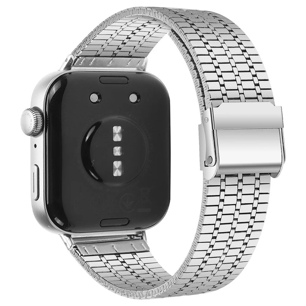 For Huawei Watch Fit 3 Band 316L Stainless Steel Replacement Strap, Silver - 1