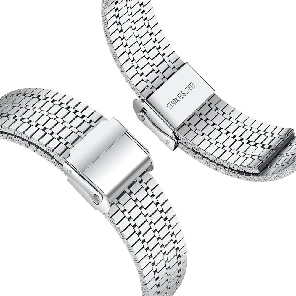 For Huawei Watch Fit 3 Band 316L Stainless Steel Replacement Strap, Silver - 3