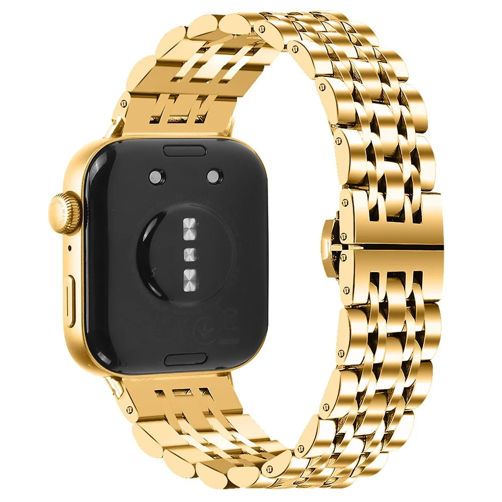 For Huawei Watch Fit 3 Metal Mesh Band 316L Stainless Steel Watch Strap - Gold - 1