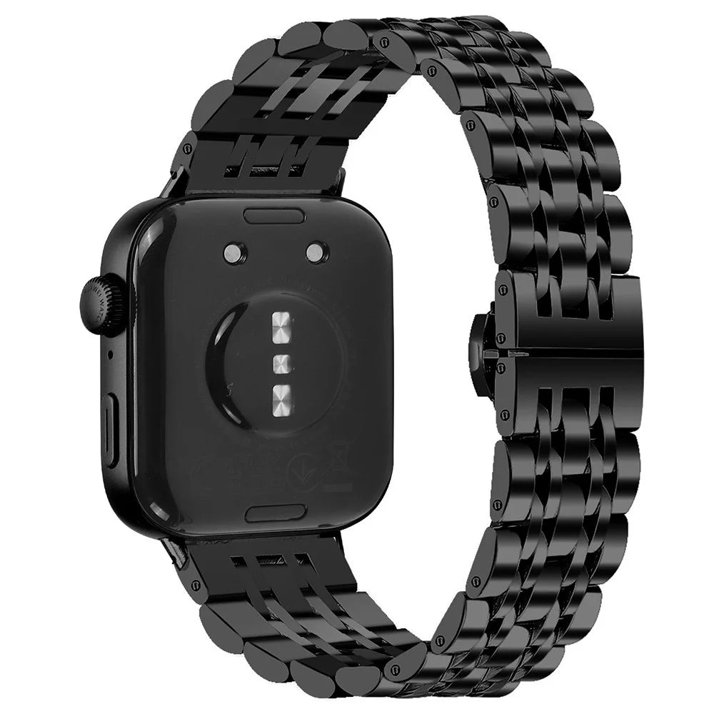 For Huawei Watch Fit 3 Band 316L Stainless Steel Metal Mesh Watch Strap, Black - 1