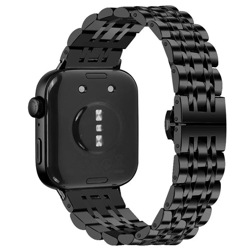 For Huawei Watch Fit 3 Band 316L Stainless Steel Metal Mesh Watch Strap, Black - 1