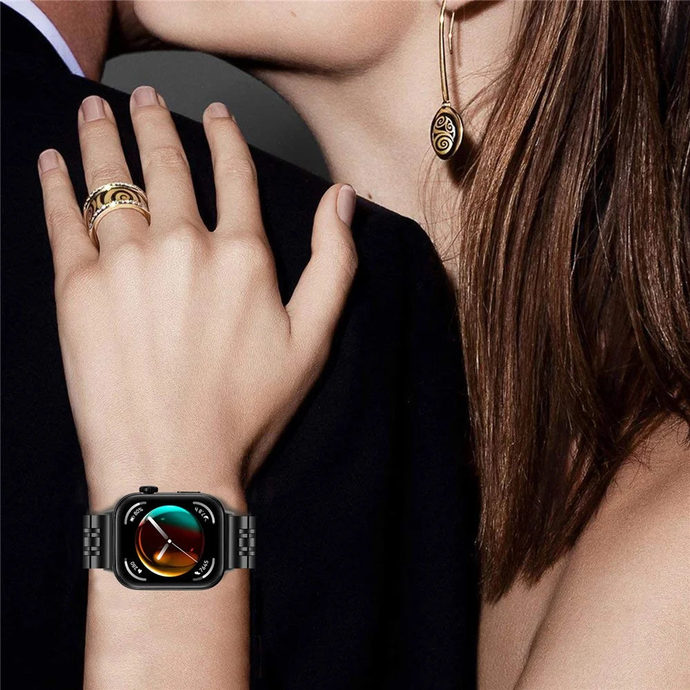 For Huawei Watch Fit 3 Band 316L Stainless Steel Metal Mesh Watch Strap, Black - 3