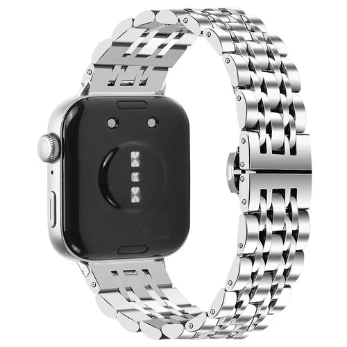 For Huawei Watch Fit 3 Band 316L Stainless Steel Metal Mesh Watch Strap, Silver - 1