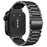 For Huawei Watch Fit 3 Watch Band Three-Bead Stainless Steel Mesh Strap - Black - 1