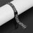 For Huawei Watch Fit 3 Metal Watch Strap Rhinestone Flower Style Band Bracelet - Black - 3