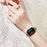 For Huawei Watch Fit 3 Metal Watch Strap Rhinestone Flower Style Band Bracelet - Black - 5