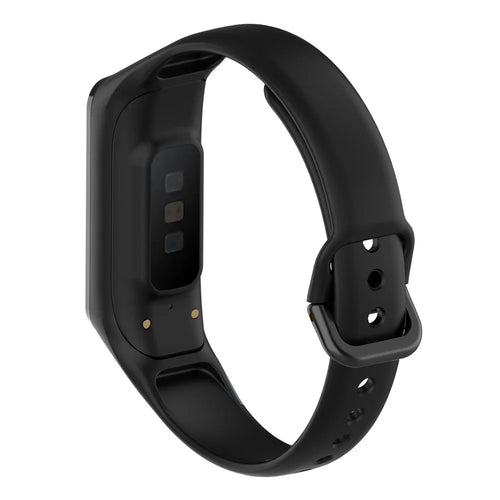 Smart Watch Band Silicone Wrist Strap Replacement for Samsung Galaxy Fit2 SM-R220 - Black - 1