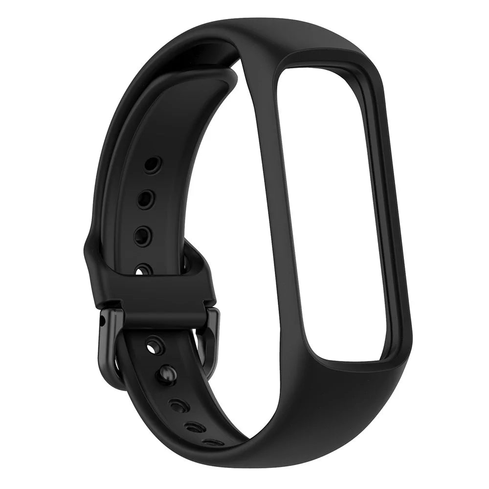Smart Watch Band Silicone Wrist Strap Replacement for Samsung Galaxy Fit2 SM-R220 - Black - 2