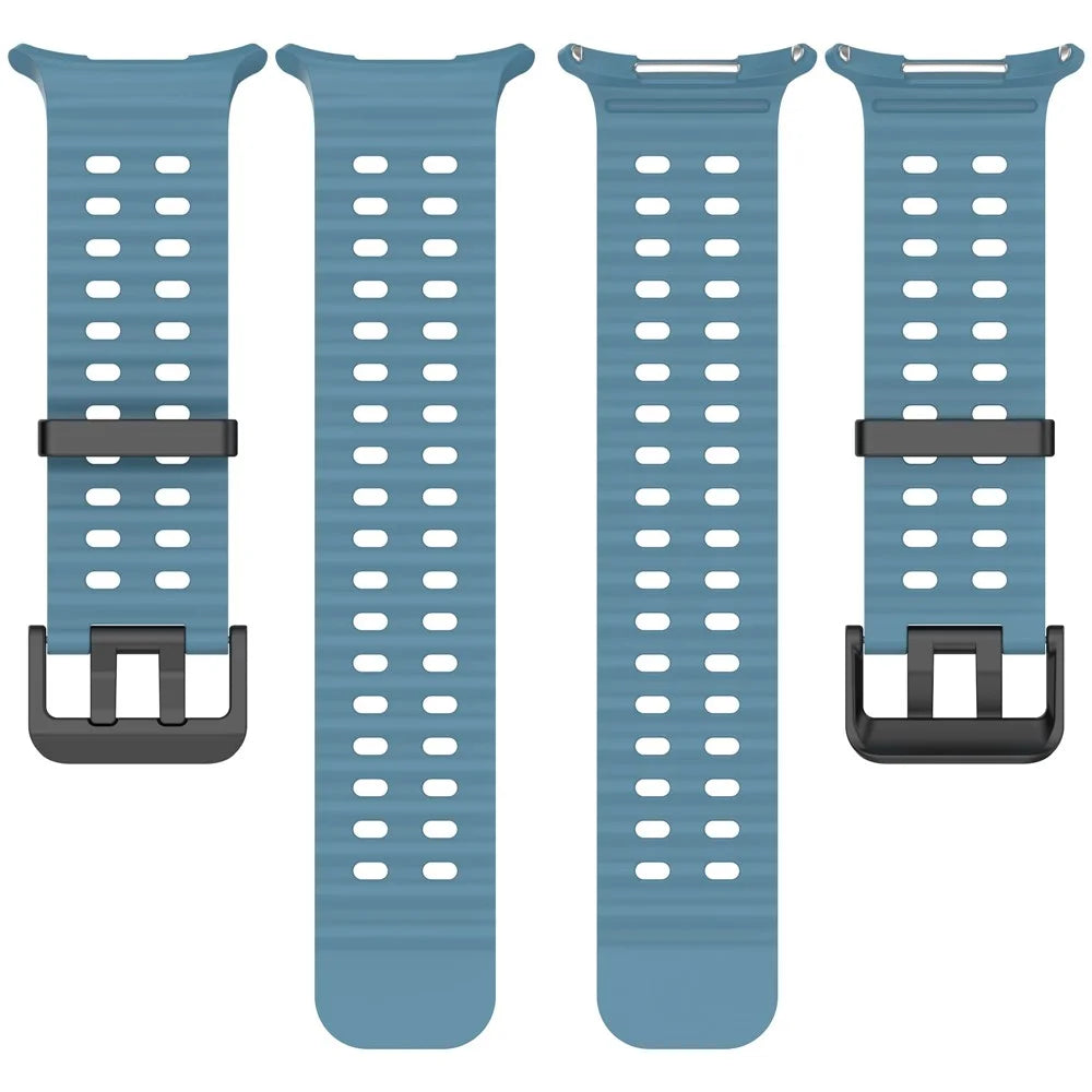 For Samsung Galaxy Watch Ultra2 47mm / Watch Ultra (2025) 47mm / Watch Ultra 47mm Silicone Watch Strap Dual Pins Buckle Sports Band - Blue - 5