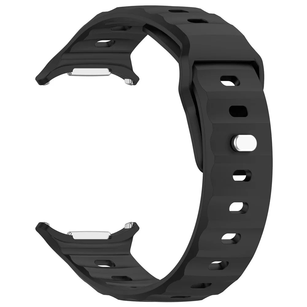 For Samsung Galaxy Watch Ultra2 47mm / Watch Ultra (2025) 47mm / Watch Ultra 47mm Watch Band Adjustable Silicone Wrist Strap - Black - 2