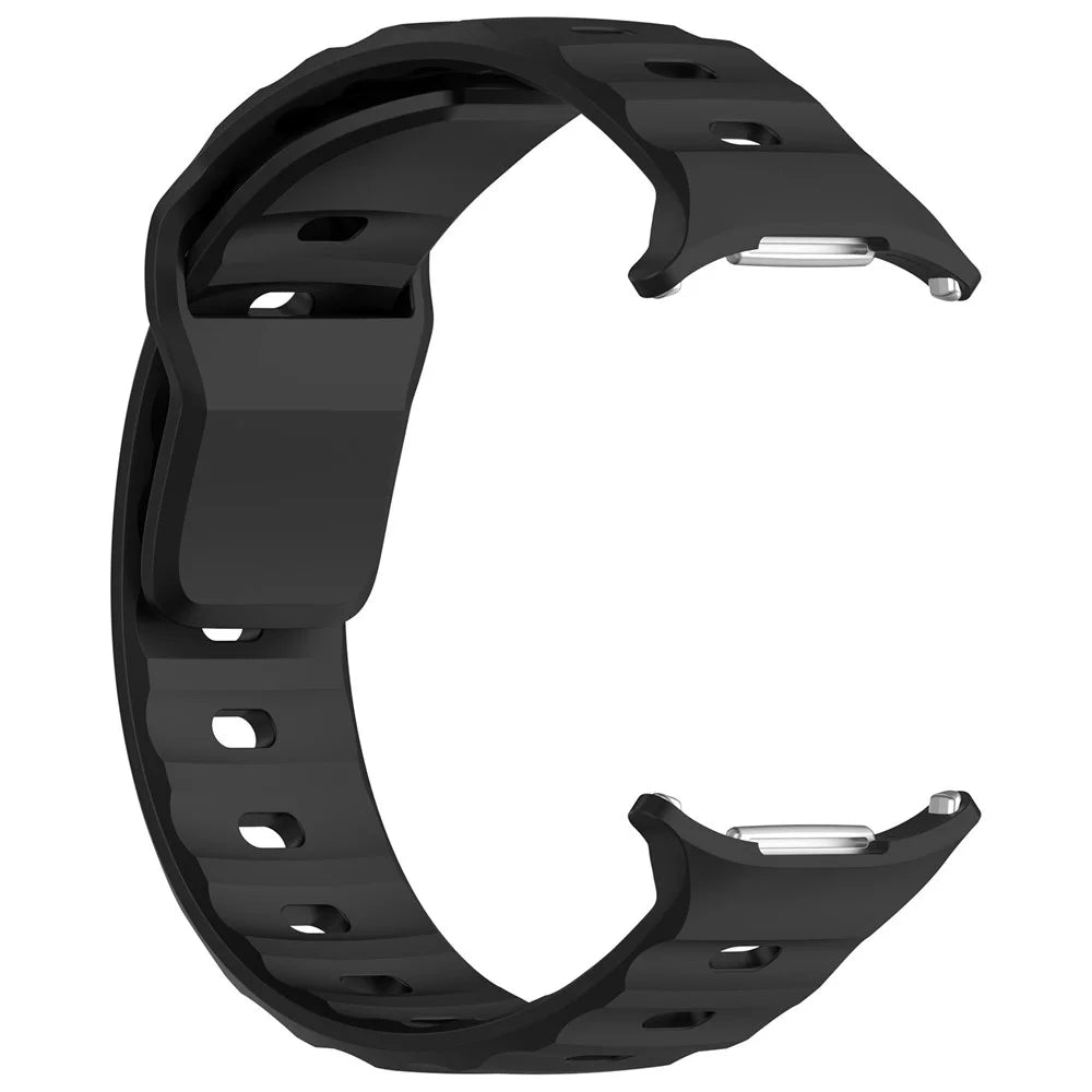 For Samsung Galaxy Watch Ultra2 47mm / Watch Ultra (2025) 47mm / Watch Ultra 47mm Watch Band Adjustable Silicone Wrist Strap - Black - 3