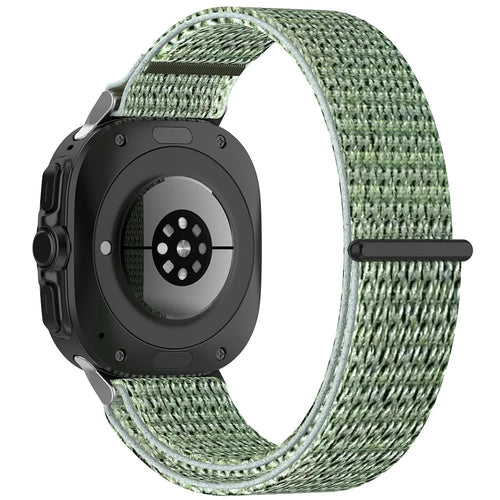 For Samsung Galaxy Watch Ultra2 47mm / Watch Ultra (2025) 47mm / Watch Ultra 47mm Nylon Watch Strap Adjustable Wrist Band Replacement - Sea Green - 1