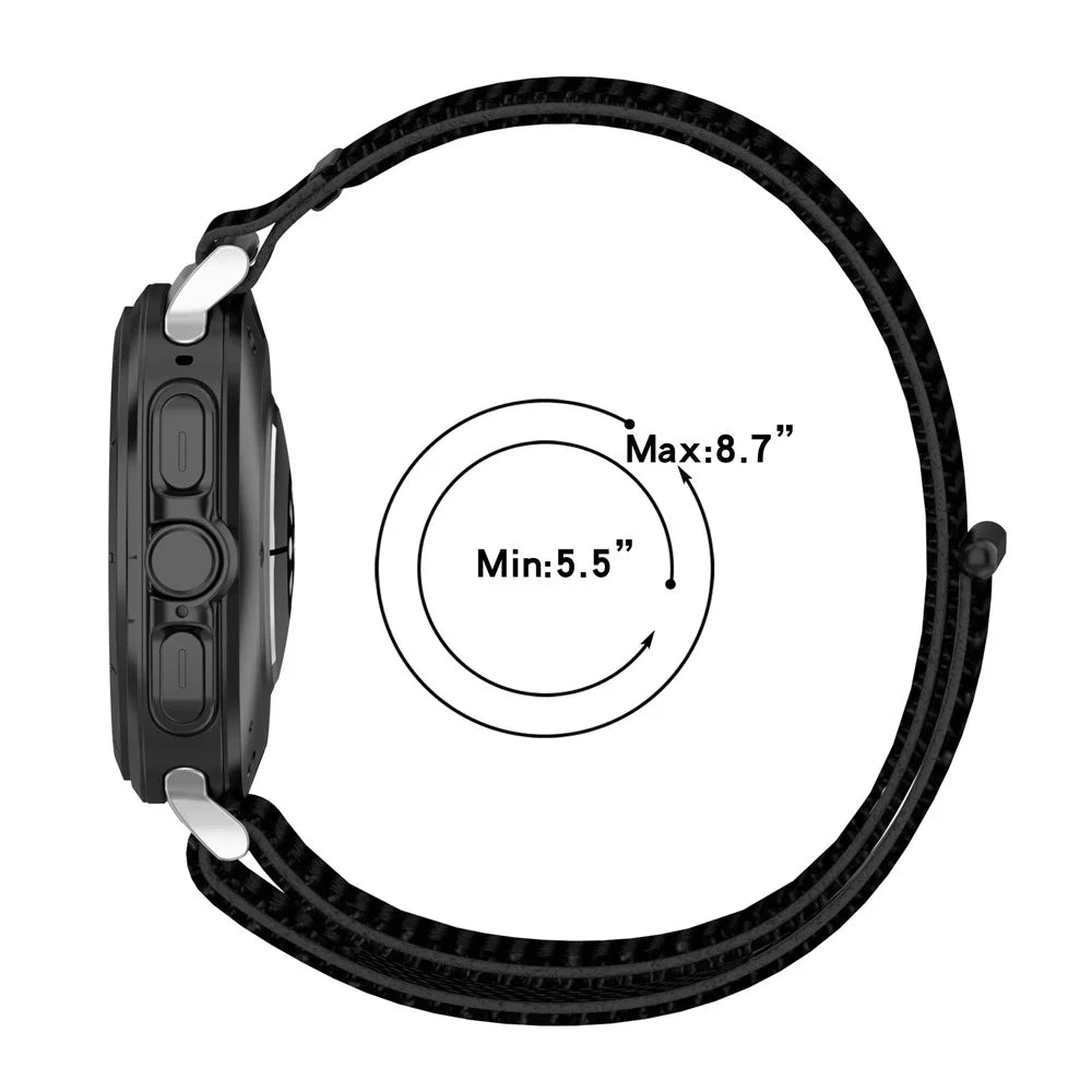 For Samsung Galaxy Watch Ultra2 47mm / Watch Ultra (2025) 47mm / Watch Ultra 47mm Nylon Watch Strap Adjustable Wrist Band Replacement - Sea Green - 4