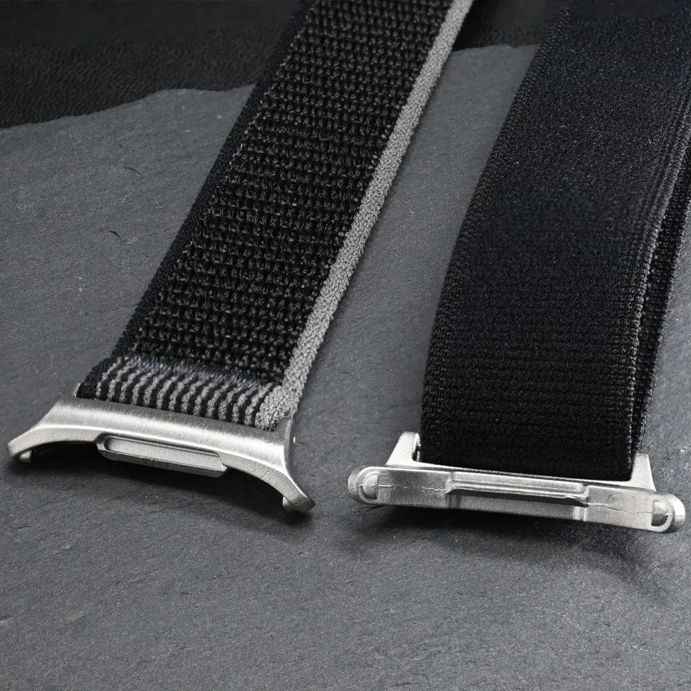 For Samsung Galaxy Watch Ultra2 47mm / Watch Ultra (2025) 47mm / Watch Ultra 47mm Braided Nylon Wrist Band Replacement Watch Strap - Black - 3