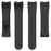 For Samsung Galaxy Watch7 40mm Replacement Band Magnetic Folding Black Buckle Silicone Strap - Black - 4