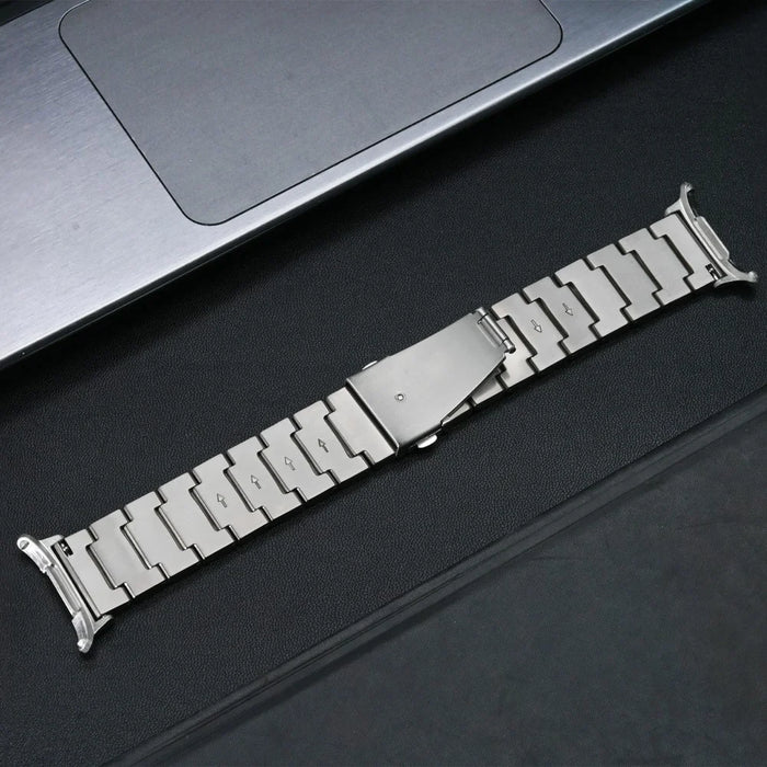 For Samsung Galaxy Watch Ultra2 47mm / Watch Ultra (2025) 47mm / Watch Ultra 47mm Titanium Alloy Strap Smart Watch Replacement Band - Silver - 3