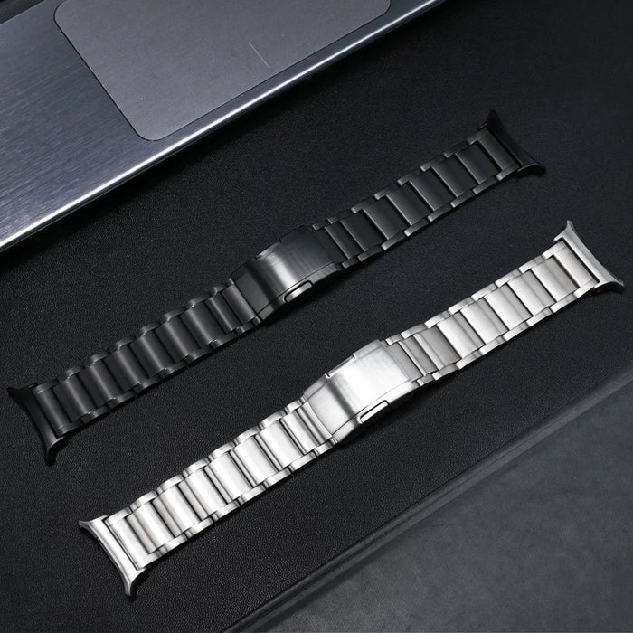 For Samsung Galaxy Watch Ultra2 47mm / Watch Ultra (2025) 47mm / Watch Ultra 47mm Replacement Band 3-Bead Titanium Alloy Watch Strap - Silver - 3