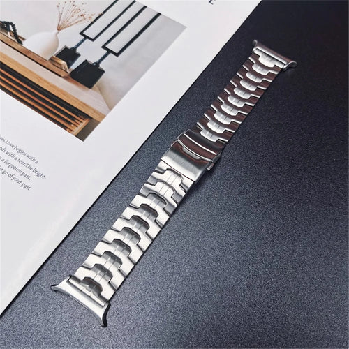 For Samsung Galaxy Watch Ultra2 47mm / Watch Ultra (2025) 47mm / Watch Ultra 47mm Titanium Alloy Strap Replacement Watch Band with Safety Buckle - Silver - 1