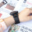 For Garmin Fenix 3 / 5 / 5X / 6X / 7X 26mm Universal Genuine Cow Leather Watch Band Replacement Strap - Black+Nappa Texture - 7