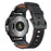 For Garmin Fenix 3 / 5 / 5X / 6X / 7X 22mm Universal Smart Watch Genuine Cow Leather Band Replacement Strap - Black+Nappa Texture - 1