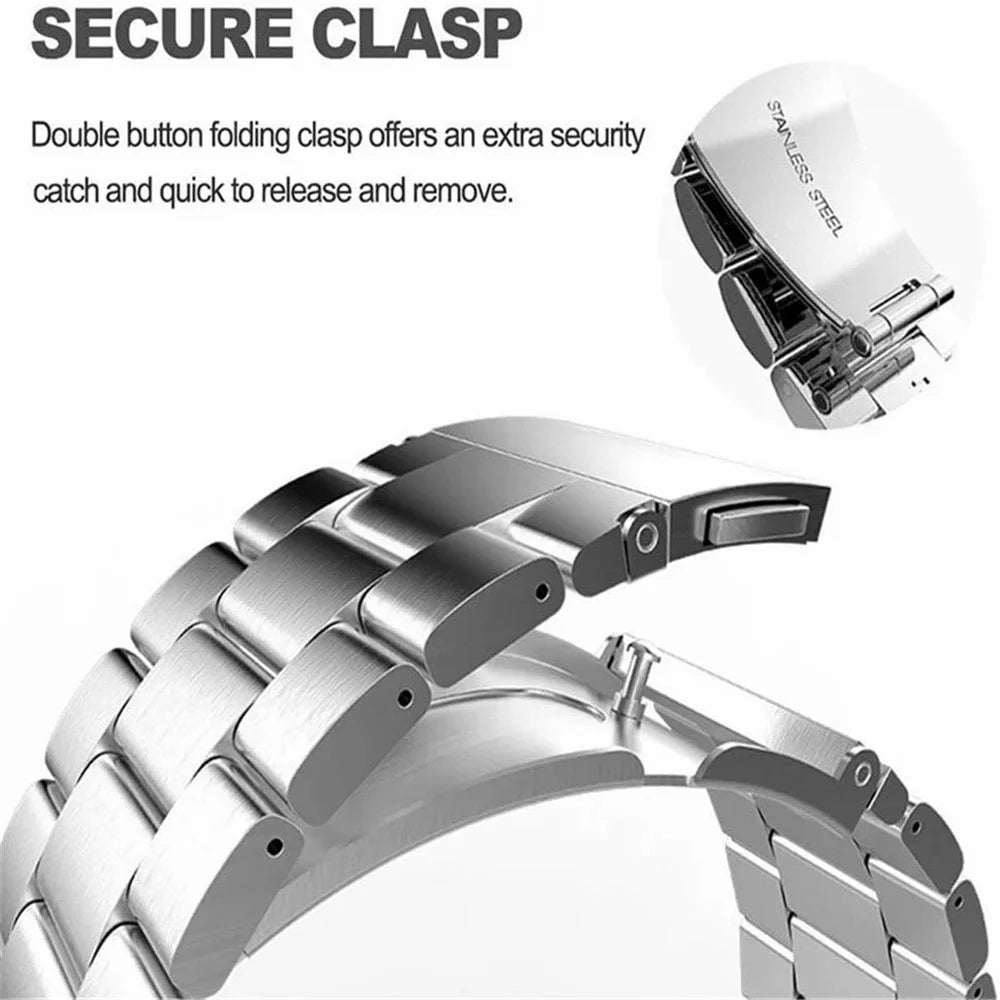 For Samsung Galaxy Watch Ultra2 47mm / Watch Ultra (2025) 47mm / Watch Ultra 47mm 3-Bead Titanium Alloy Strap Replacement Watch Band - Silver - 3