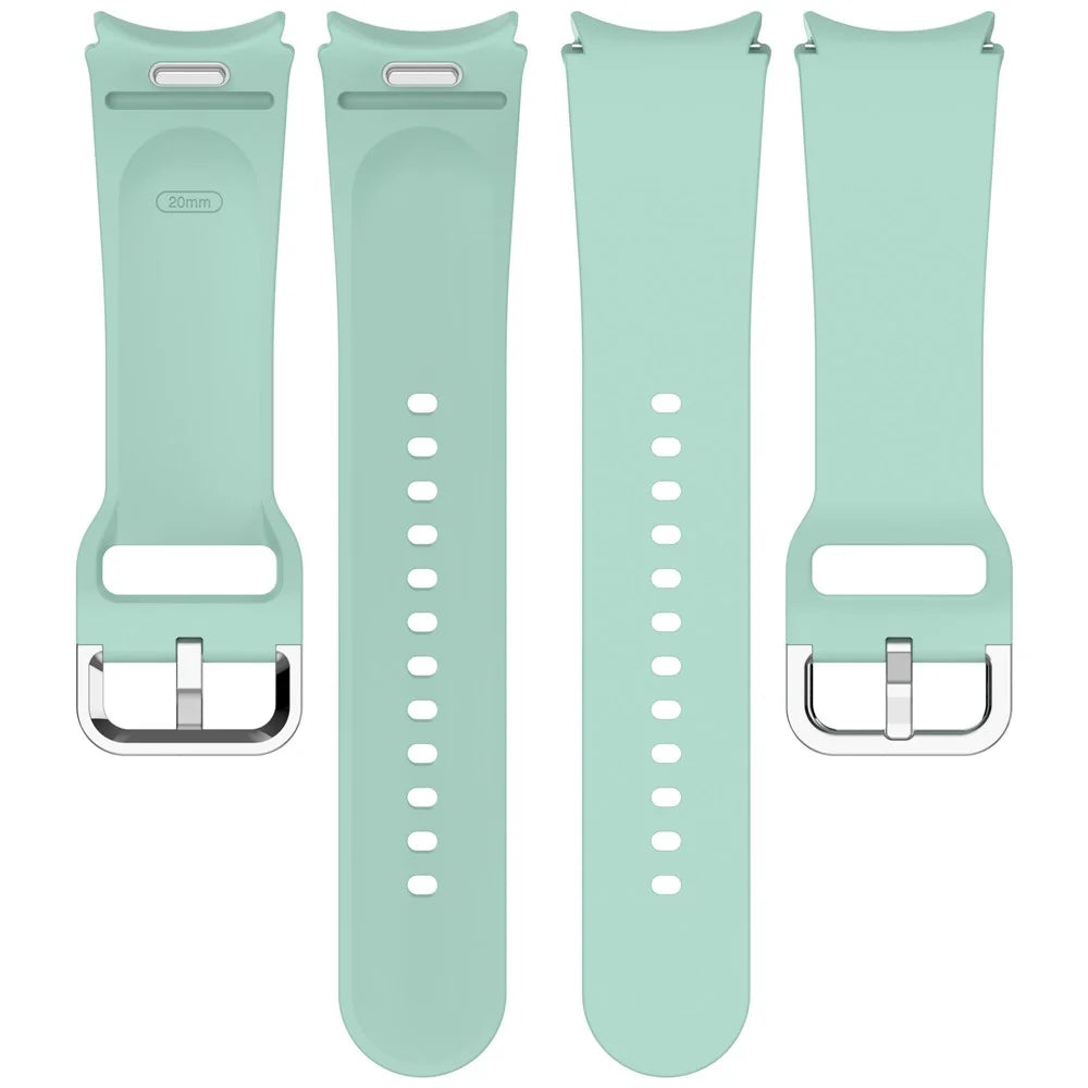 For Samsung Galaxy Watch7 / Watch6 / Watch FE 40mm / Watch 5 / Watch4 Wrist Band Silicone Watch Strap - Green - 5
