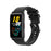 Metal Buckle Soft Silicone Watch Band Strap Replacement for Honor Watch ES - Black - 3