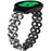 For Samsung Galaxy Watch FE 40mm Alloy Band Gourd Design Bling Watch Strap Replacement Bracelet - Black - 2