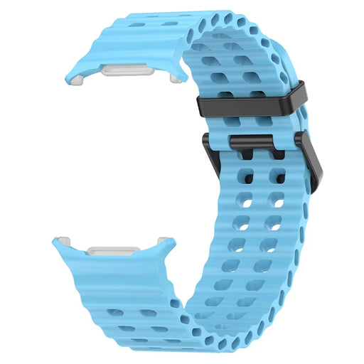 KALEBOL For Samsung Galaxy Watch Ultra2 47mm / Watch Ultra (2025) 47mm / Watch Ultra 47mm Wrist Band Replacement Silicone Watch Strap - Sky Blue - 1