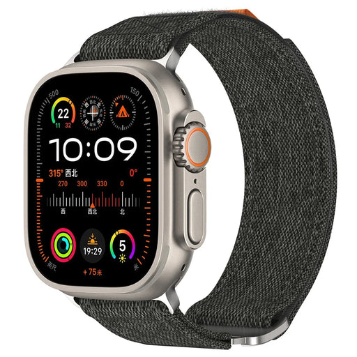 KALEBOL For Apple Watch Series 11 10 42mm / 9 8 7 41mm / SE3 SE2 SE 6 5 4 40mm / 3 2 1 38mm Nylon Watch Band Adjustable Strap - Black - 2