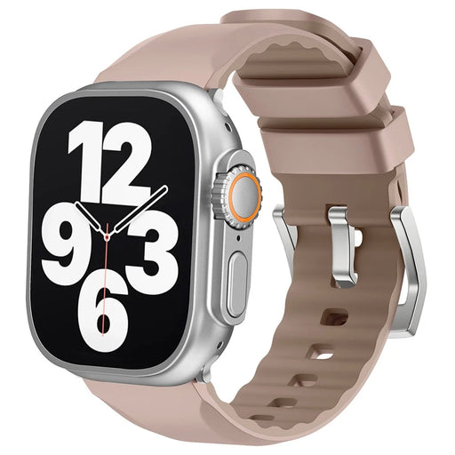 KALEBOL For Apple Watch Ultra 3 2 1 49mm / Series 11 10 46mm / 9 8 7 45mm / SE3 SE2 SE 6 5 4 44mm / 3 2 1 42mm Silicone Band Dual Color -  Pink - 2