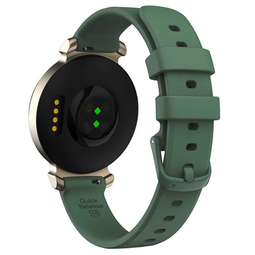 KALEBOL For Garmin Lily 2 Silicone Watch Strap Wrist Band Replacement - Midnight Green - 1