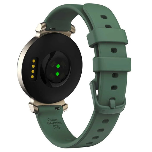 KALEBOL For Garmin Lily 2 Silicone Watch Strap Wrist Band Replacement - Midnight Green - 1