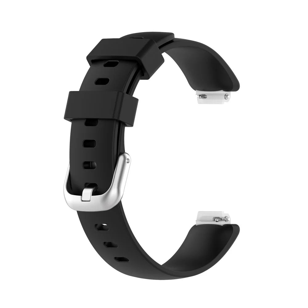 For Fitbit Inspire 2 TPE Smart Watch Replacement Strap [Size: S] - Black - 1