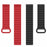 For Garmin Vivoactive 5 Magnetic Silicone Watch Band 20mm Adjustable Replacement Strap - Black+Red - 2