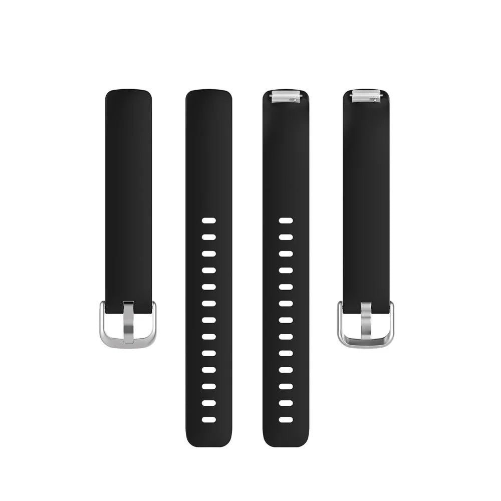 For Fitbit Inspire 2/Ace 3 TPE Smart Watch Replacement Strap [Size: L] - Black - 5