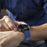 For Garmin Fenix 7X Quickfit 26mm Carbon Fiber Texture Watch Strap Adjustable Silicone Band - Sapphire+White - 5