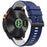 For Garmin Fenix 7 Quickfit 22mm Replacement Watch Strap Carbon Fiber Texture Silicone Band - Sapphire+White - 1